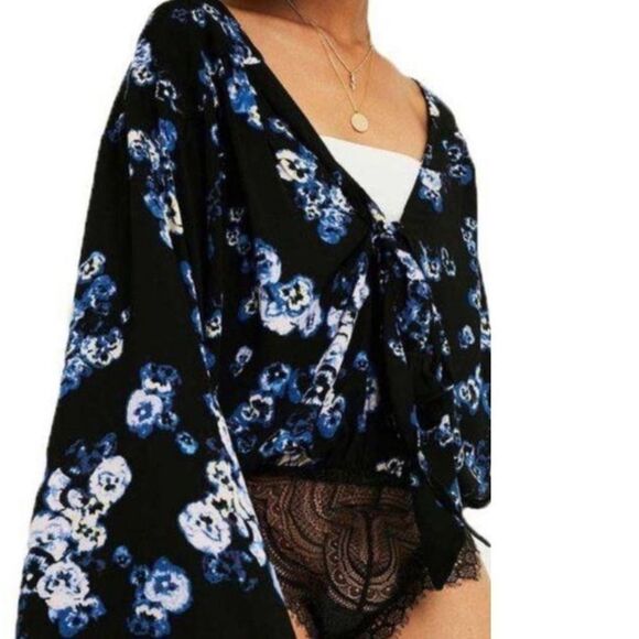 NWT Free People Forties Feels Floral Bodysuit - Picture 4 of 10